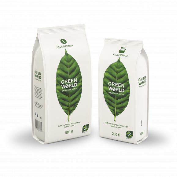 Green World kaffe emballasje