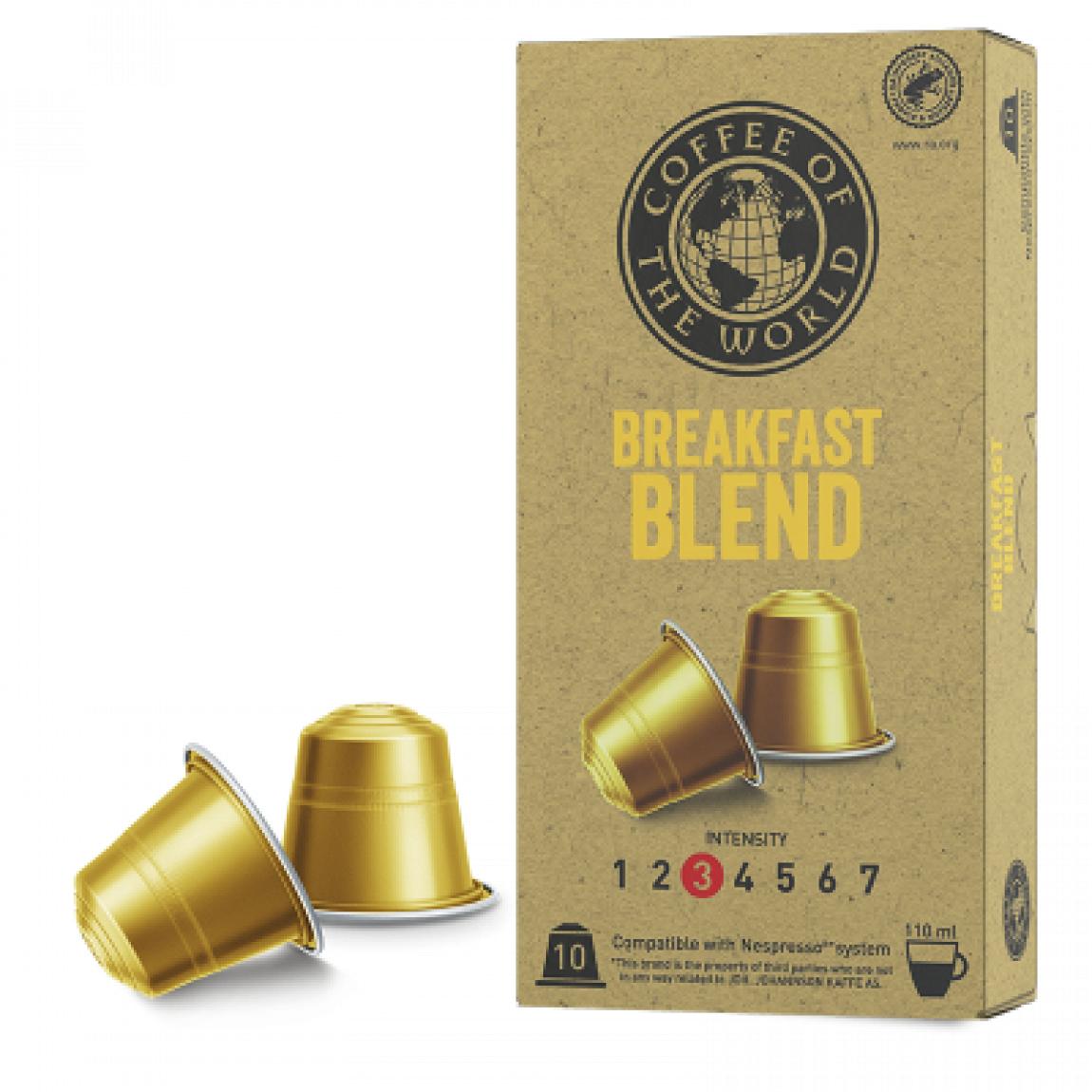 Coffee of the World Breakfast Blend kaffekapsler