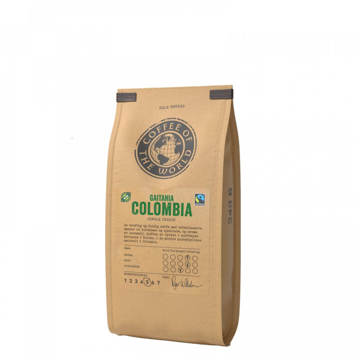 kaffe helebønner Gaitania Colombia